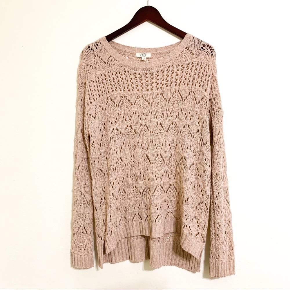 Cozy By S&S Casual Mauve Sweater